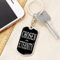 Chosen In Eternity Ephesians Keychain Dog Tag Stainless Steel or 18k Gold-Express Your Love Gifts