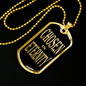 Chosen In Eternity Ephesians Necklace Stainless Steel or 18k Gold Dog Tag 24" Chain-Express Your Love Gifts