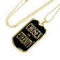 Chosen In Eternity Ephesians Necklace Stainless Steel or 18k Gold Dog Tag 24" Chain-Express Your Love Gifts