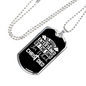 Christ Died Necklace Stainless Steel or 18k Gold Dog Tag 24" Chain-Express Your Love Gifts