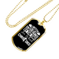 Christ Died Necklace Stainless Steel or 18k Gold Dog Tag 24" Chain-Express Your Love Gifts