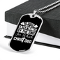 Christ Died Necklace Stainless Steel or 18k Gold Dog Tag 24" Chain-Express Your Love Gifts