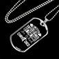Christ Died Necklace Stainless Steel or 18k Gold Dog Tag 24" Chain-Express Your Love Gifts