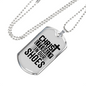 Christ In Our Shoes Necklace Stainless Steel or 18k Gold Dog Tag 24" Chain-Express Your Love Gifts