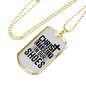 Christ In Our Shoes Necklace Stainless Steel or 18k Gold Dog Tag 24" Chain-Express Your Love Gifts