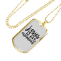 Christ Is Essential Necklace Stainless Steel or 18k Gold Dog Tag 24" Chain-Express Your Love Gifts