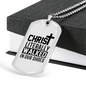 Christ Literally Walked Necklace Stainless Steel or 18k Gold Dog Tag 24" Chain-Express Your Love Gifts