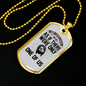 Christ Loves Us Necklace Stainless Steel or 18k Gold Dog Tag 24" Chain-Express Your Love Gifts