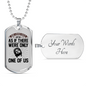 Christ Loves Us Necklace Stainless Steel or 18k Gold Dog Tag 24" Chain-Express Your Love Gifts