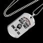 Christ Loves Us Necklace Stainless Steel or 18k Gold Dog Tag 24" Chain-Express Your Love Gifts