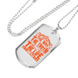Christ Way Truth Life John 14:6 Necklace Stainless Steel or 18k Gold Dog Tag 24" Chain-Express Your Love Gifts