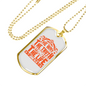 Christ Way Truth Life John 14:6 Necklace Stainless Steel or 18k Gold Dog Tag 24" Chain-Express Your Love Gifts