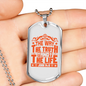 Christ Way Truth Life John 14:6 Necklace Stainless Steel or 18k Gold Dog Tag 24" Chain-Express Your Love Gifts