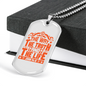 Christ Way Truth Life John 14:6 Necklace Stainless Steel or 18k Gold Dog Tag 24" Chain-Express Your Love Gifts