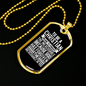 Christian Means To Forgive Necklace Stainless Steel or 18k Gold Dog Tag 24" Chain-Express Your Love Gifts