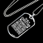 Christian Means To Forgive Necklace Stainless Steel or 18k Gold Dog Tag 24" Chain-Express Your Love Gifts