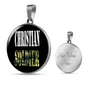 Christian Soldier Necklace Circle Pendant Stainless Steel or 18k Gold 18-22-Express Your Love Gifts