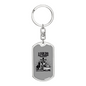 Christian Trucker Do All Swivel Keychain Dog Tag Stainless Steel or 18k Gold-Express Your Love Gifts