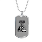 Christian Trucker Dog Tag Stainless Steel or 18k Gold 24" Chain-Express Your Love Gifts