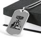 Christian Trucker Dog Tag Stainless Steel or 18k Gold 24" Chain-Express Your Love Gifts