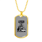 Christian Trucker Dog Tag Stainless Steel or 18k Gold 24" Chain-Express Your Love Gifts