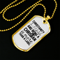Christianity A Lifestyle Necklace Stainless Steel or 18k Gold Dog Tag 24" Chain-Express Your Love Gifts