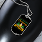 Christmas Bitcoin Crypto Necklace Stainless Steel or 18k Gold Dog Tag 24" Chain-Express Your Love Gifts