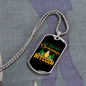 Christmas Bitcoin Crypto Necklace Stainless Steel or 18k Gold Dog Tag 24" Chain-Express Your Love Gifts
