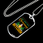 Christmas Bitcoin Crypto Necklace Stainless Steel or 18k Gold Dog Tag 24" Chain-Express Your Love Gifts