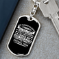 Church Football Team Keychain Stainless Steel or 18k Gold Dog Tag Keyring-Express Your Love Gifts