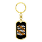 Church Is A Hospital Keychain Stainless Steel or 18k Gold Dog Tag Keyring-Express Your Love Gifts