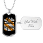 Church is a Hospital Mark 2:17 Necklace Stainless Steel or 18k Gold Dog Tag 24" Chain-Express Your Love Gifts