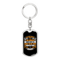 Church Which The World Likes Keychain Stainless Steel or 18k Gold Dog Tag Keyring-Express Your Love Gifts