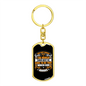 Church Which The World Likes Keychain Stainless Steel or 18k Gold Dog Tag Keyring-Express Your Love Gifts