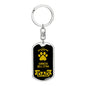 Cirneco Dell'Etna Keychain Stainless Steel or 18k Gold-Express Your Love Gifts