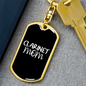 Clarinet Mom Keychain Stainless Steel or 18k Gold Dog Tag Keyring-Express Your Love Gifts