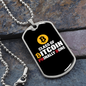 Class of Bitcoin Crypto Necklace Stainless Steel or 18k Gold Dog Tag 24" Chain-Express Your Love Gifts