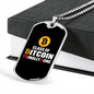 Class of Bitcoin Crypto Necklace Stainless Steel or 18k Gold Dog Tag 24" Chain-Express Your Love Gifts