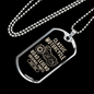 Classic Motorcycle Biker Necklace Stainless Steel or 18k Gold Dog Tag 24"-Express Your Love Gifts