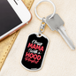 Classy Mama With Hood Mom Keychain Stainless Steel or 18k Gold Dog Tag Keyring-Express Your Love Gifts