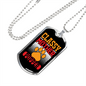 Classy Mother Popper Necklace Stainless Steel or 18k Gold Dog Tag 24" Chain-Express Your Love Gifts