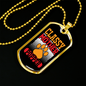Classy Mother Popper Necklace Stainless Steel or 18k Gold Dog Tag 24" Chain-Express Your Love Gifts