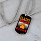 Classy Mother Popper Necklace Stainless Steel or 18k Gold Dog Tag 24" Chain-Express Your Love Gifts