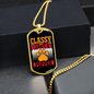 Classy Mother Popper Necklace Stainless Steel or 18k Gold Dog Tag 24" Chain-Express Your Love Gifts