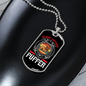 Classy Mother Pupper Necklace Stainless Steel or 18k Gold Dog Tag 24" Chain-Express Your Love Gifts
