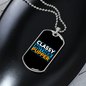 Classy Mother Pupper Plain Necklace Stainless Steel or 18k Gold Dog Tag 24" Chain-Express Your Love Gifts