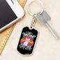 Classy Sassy Mom Keychain Stainless Steel or 18k Gold Dog Tag Keyring-Express Your Love Gifts