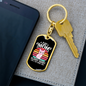 Classy Sassy Mom Keychain Stainless Steel or 18k Gold Dog Tag Keyring-Express Your Love Gifts