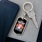 Classy Sassy Mom Keychain Stainless Steel or 18k Gold Dog Tag Keyring-Express Your Love Gifts
