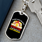 Cleverness Bitcoin Crypto Keychain Stainless Steel or 18k Gold Dog Tag Keyring-Express Your Love Gifts